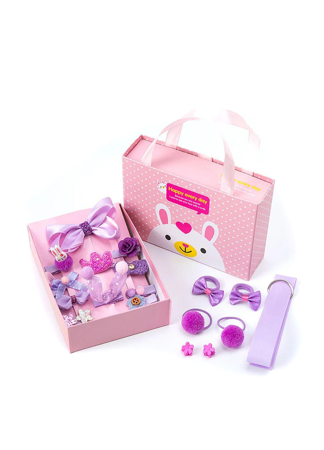 Набір аксесуарів для волосся (гумки, шпильки) No Brand (307610014)