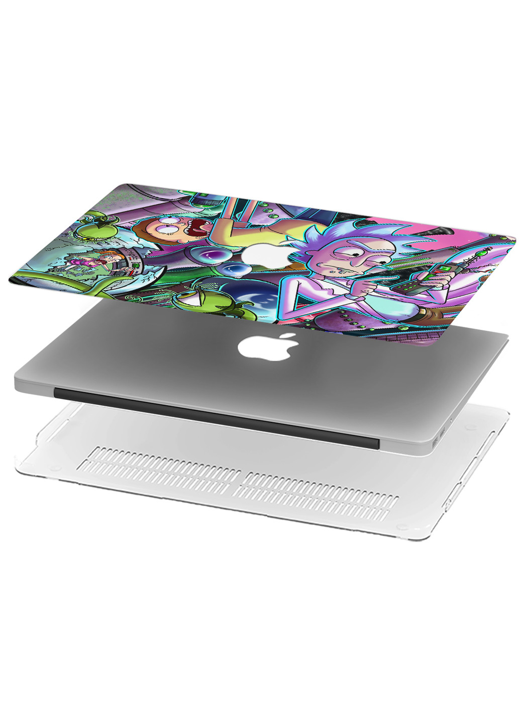 Чехол пластиковый для Apple MacBook Pro 15 A1707 / A1990 Рик и Морти (Rick and Morty) (6353-1561) MobiPrint (218348014)