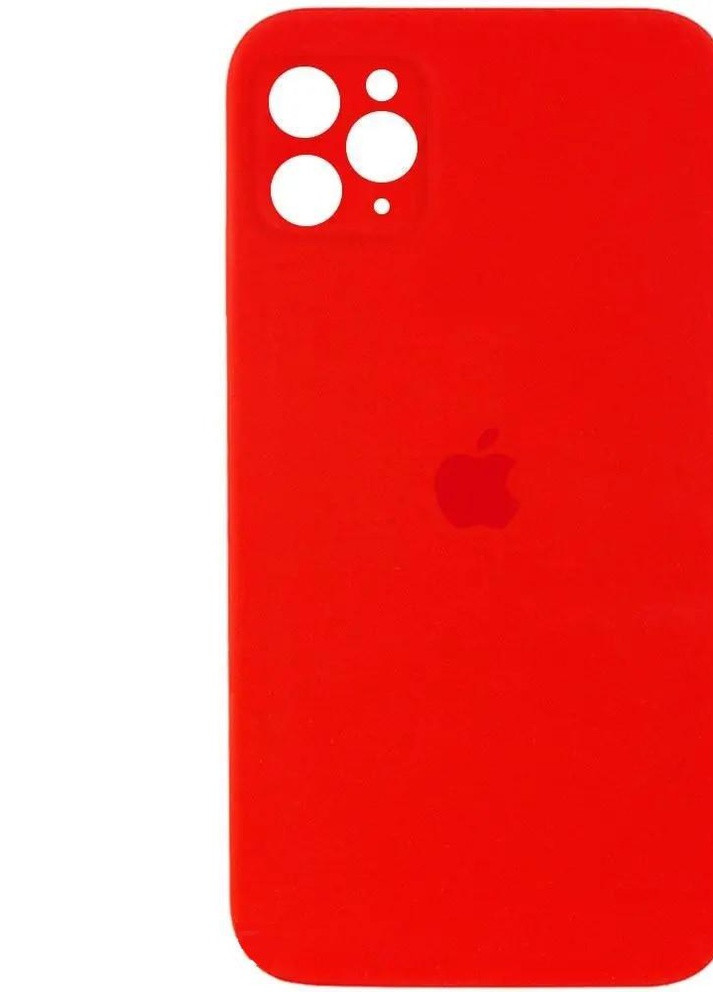 Силіконовий Чохол Накладка з Квадратними Бортиками Silicone Case для iPhone 11 Pro Red No Brand (254255689)