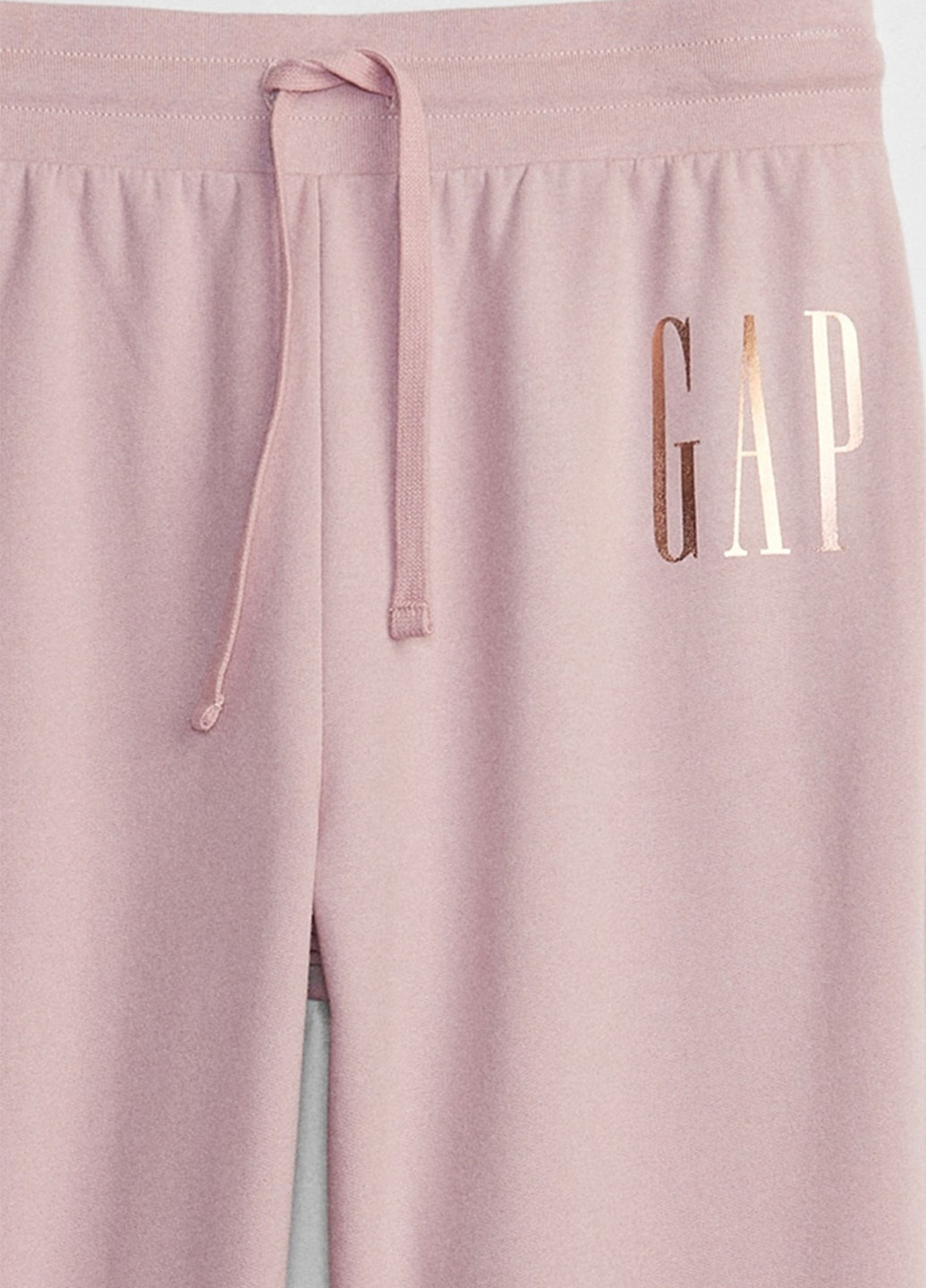 Розовые кэжуал демисезонные прямые брюки Gap