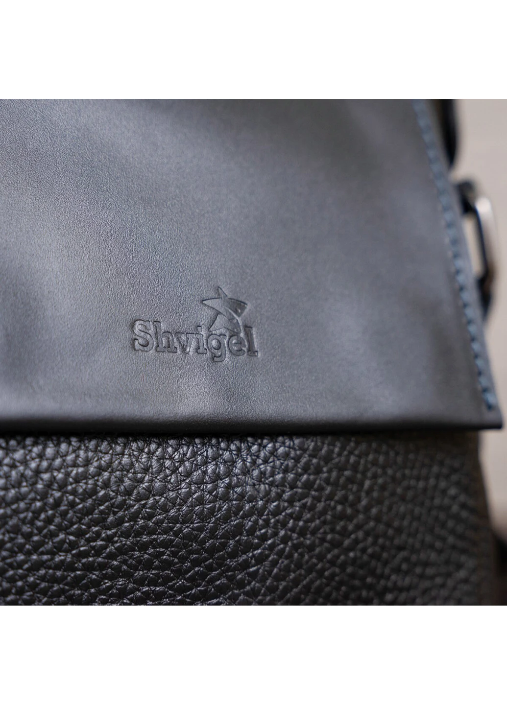 Чоловіча шкіряна сумка 19х23х6 см Shvigel (229459050)