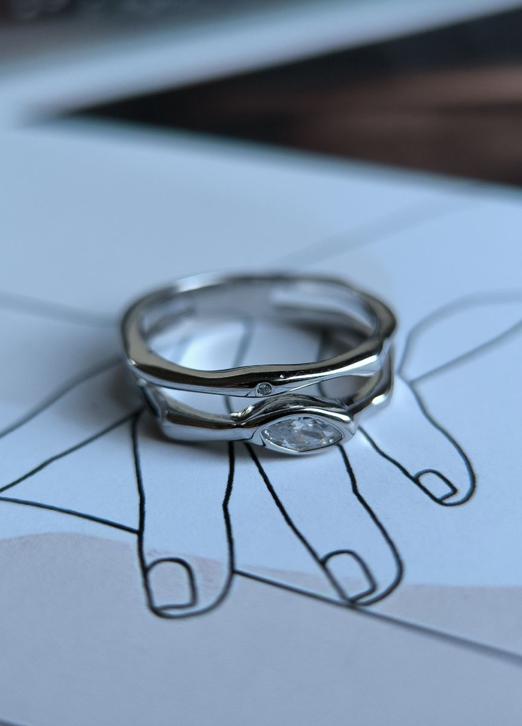 Кольцо Silver Flame (350941436)