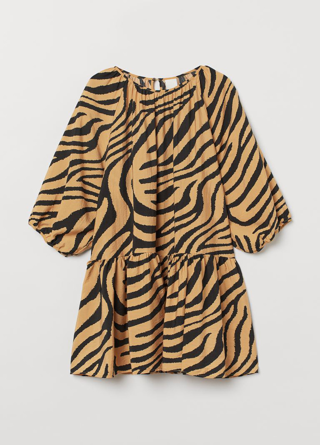 Комбінована кежуал плаття, сукня H&M тигровый