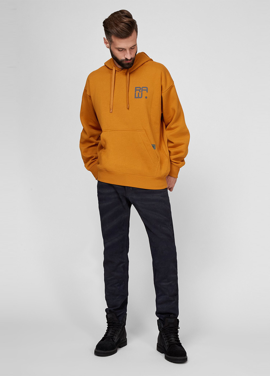 Темно-синие демисезонные прямые джинсы G-Star Raw