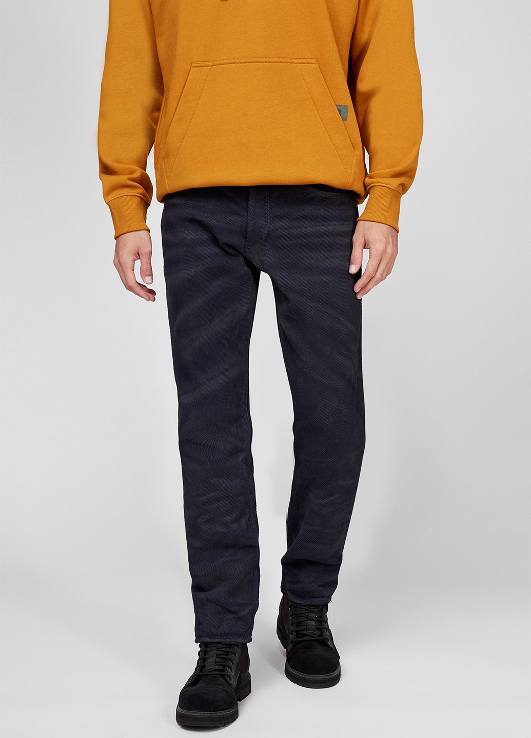 Темно-синие демисезонные прямые джинсы G-Star Raw