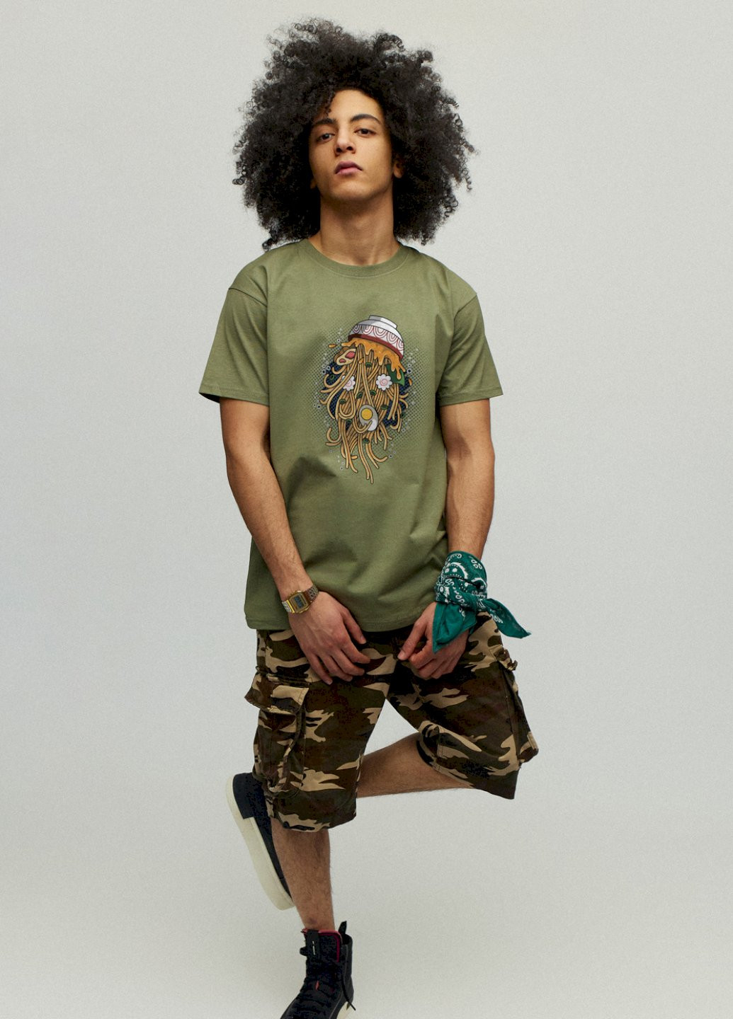 Хакі (оливкова) футболка чоловіча YAPPI