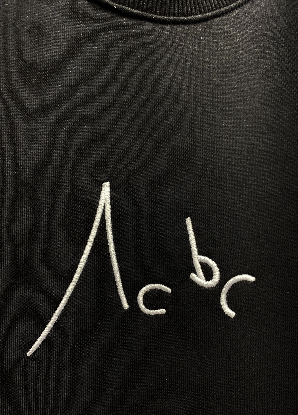 Світшот АСВС ACBC - крій логотип чорний кежуал - (223014227)