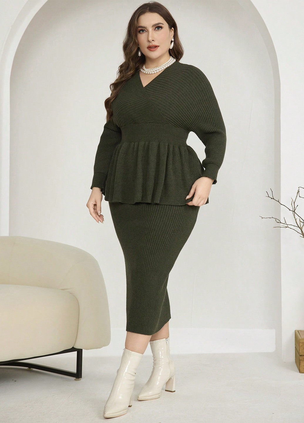 Костюм (пуловер, спідниця) SHEIN (333366031)