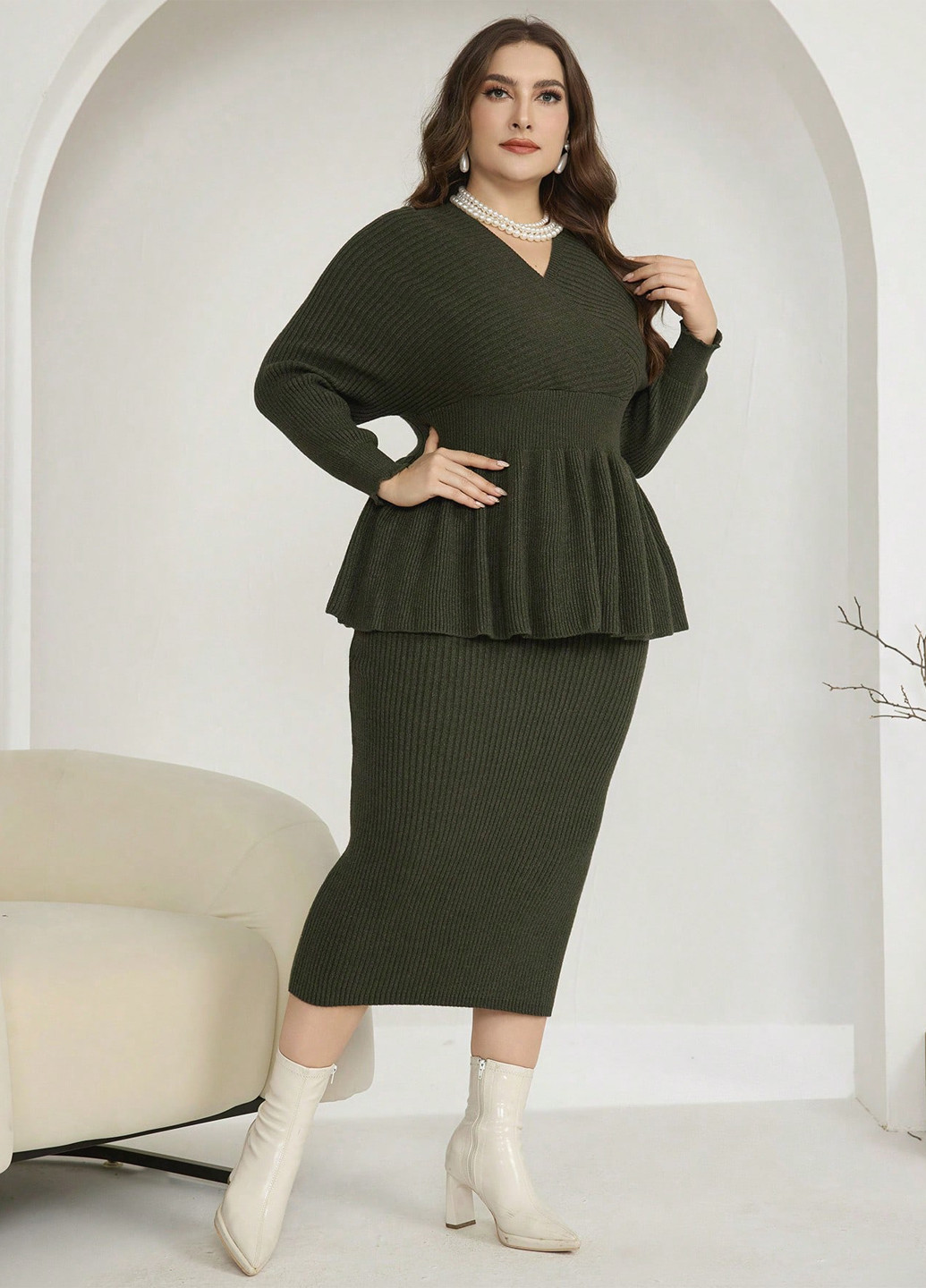 Костюм (пуловер, спідниця) SHEIN (333366031)