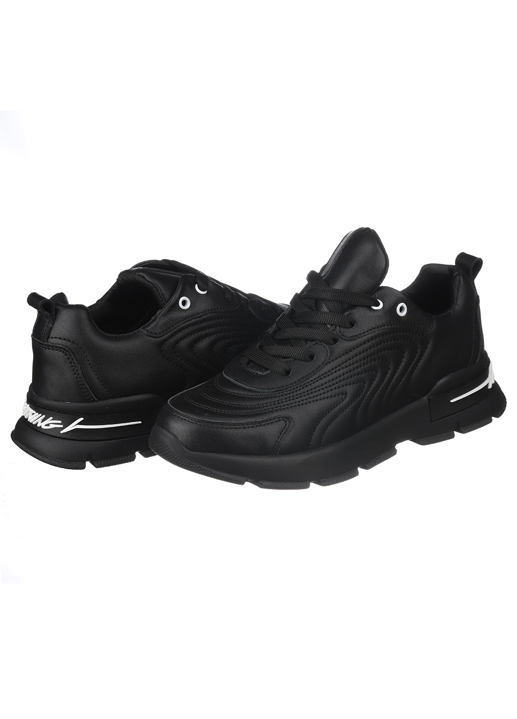 Черные демисезонные кроссовки 1027-01 Trendy