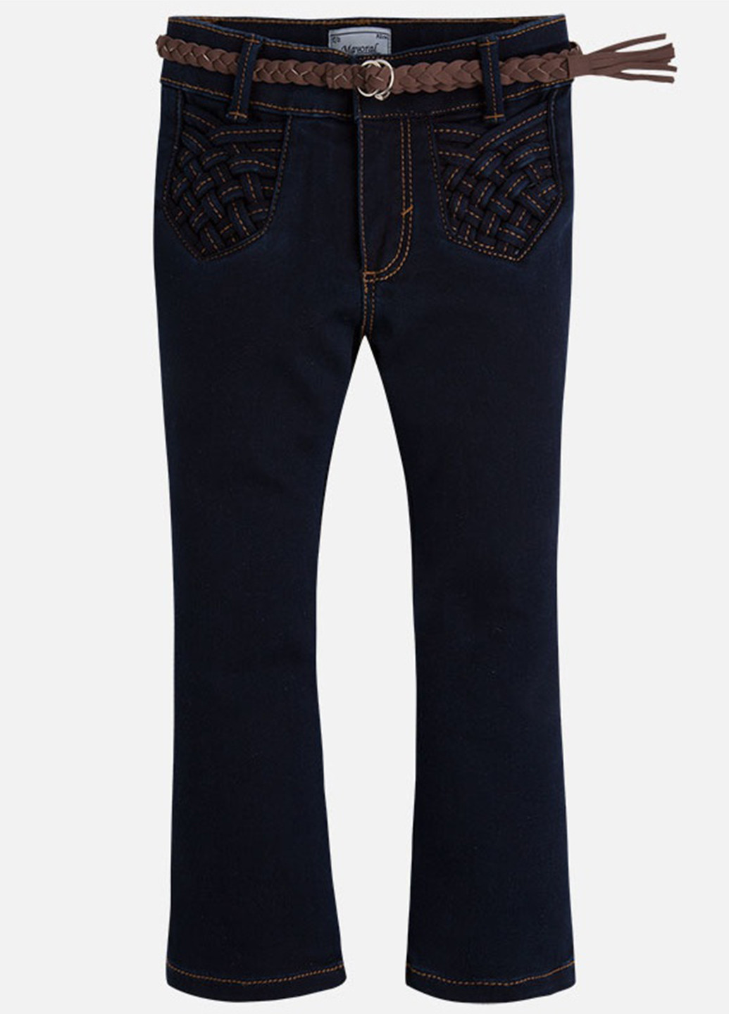Темно-синие демисезонные прямые джинсы Mayoral