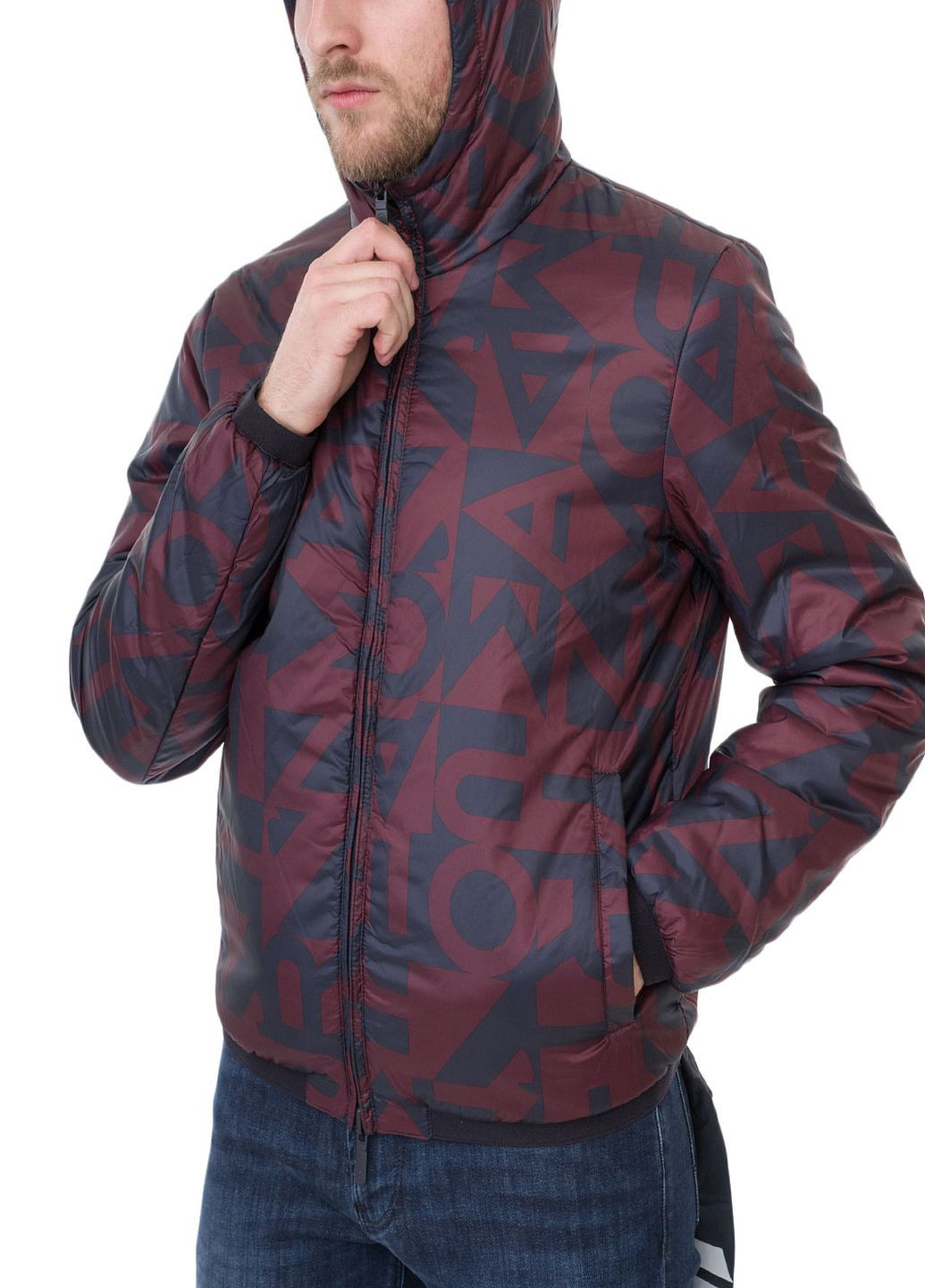 Комбинированная зимняя куртка Emporio Armani