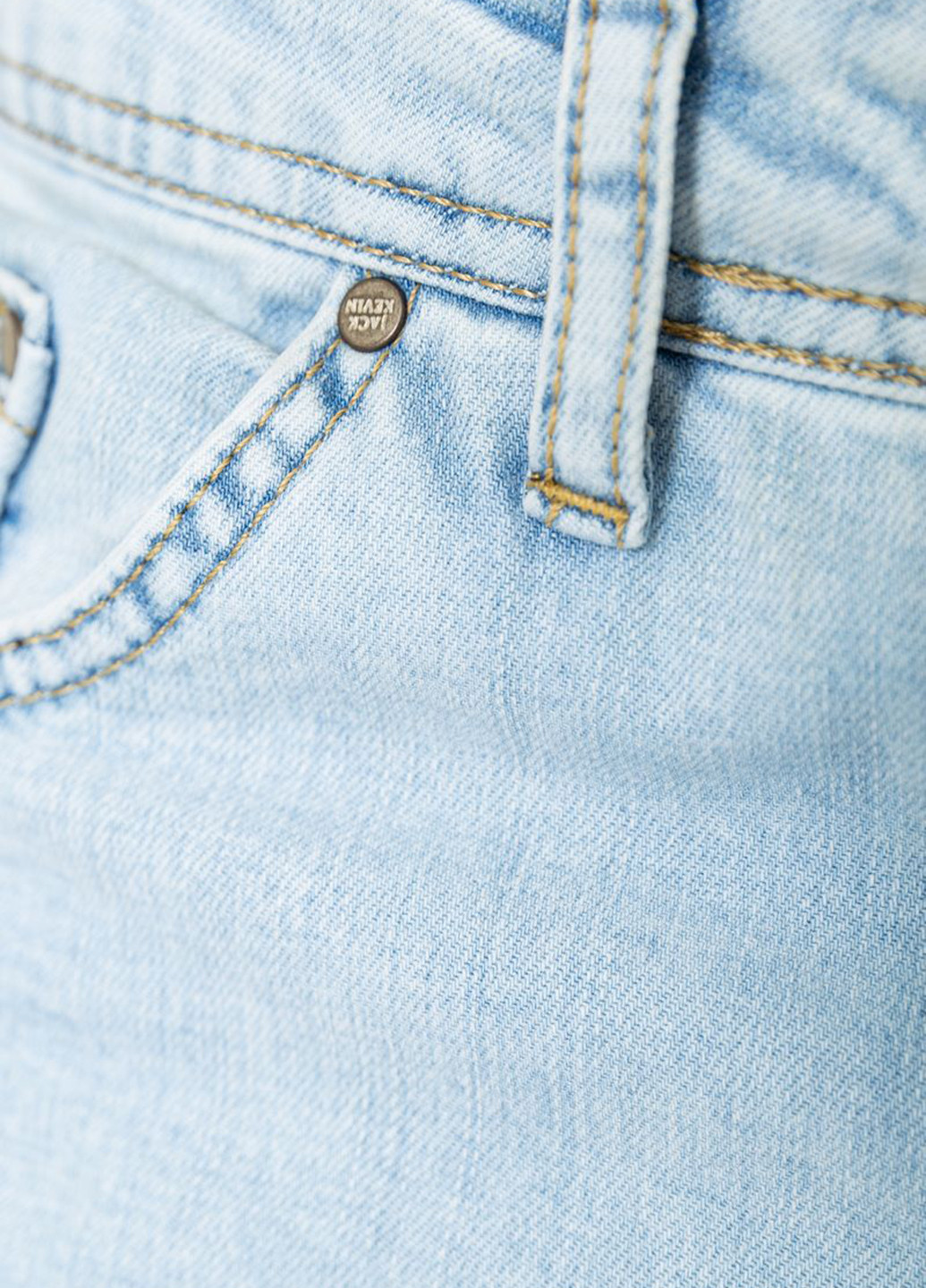 Светло-голубые демисезонные слим джинсы Ager