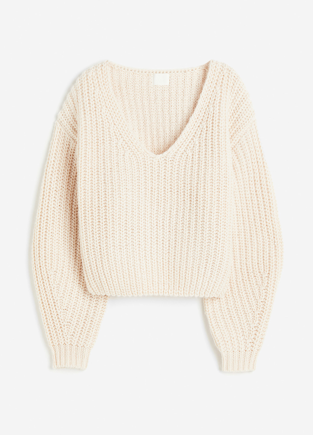 Кремовий зимовий пуловер пуловер H&M