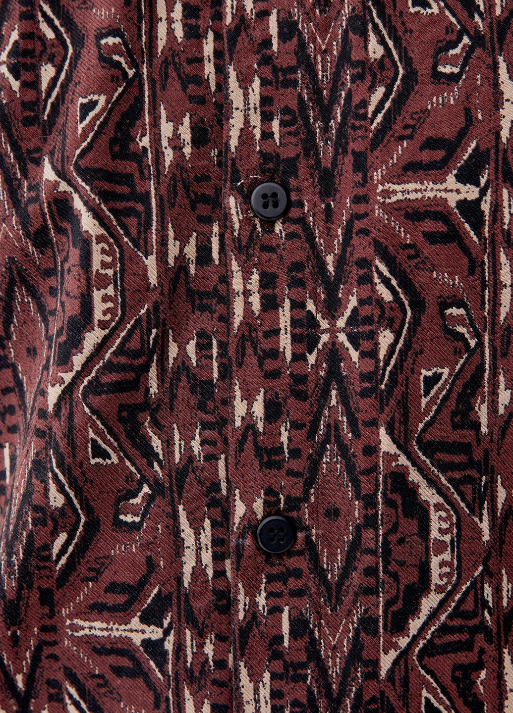 Коричневая рубашка Pull & Bear