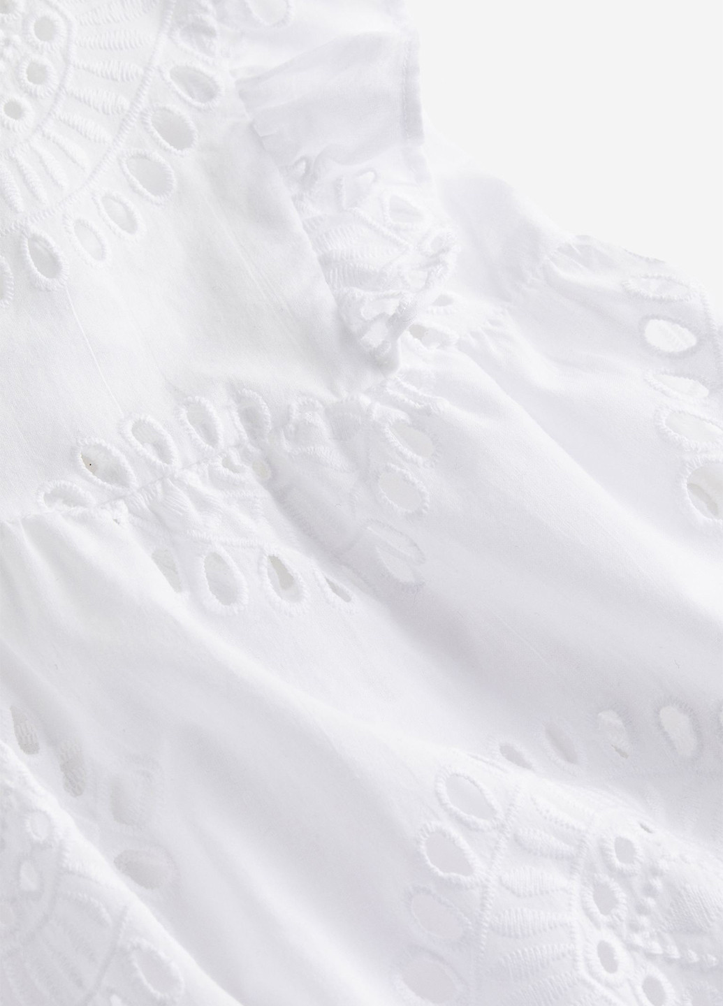 Білий кежуал сукня кльош, з відкритою спиною H&M однотонна