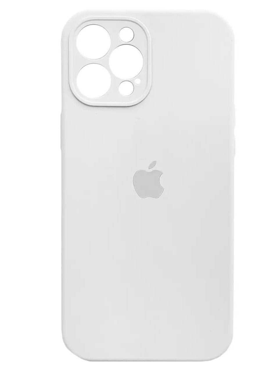 Силиконовый Чехол Накладка Закрытая Камера Silicone Case Full Camera Для iPhone 13 Pro Max White No Brand (254091943)
