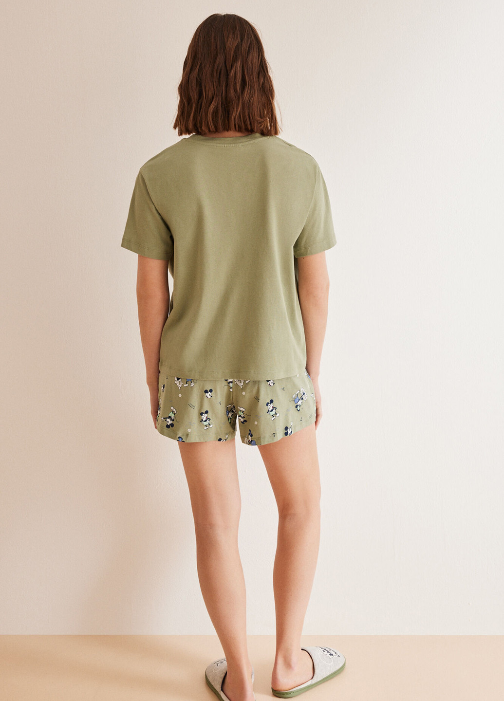 Оливковая всесезон пижама (футболка, шорты) футболка + шорты Women'secret