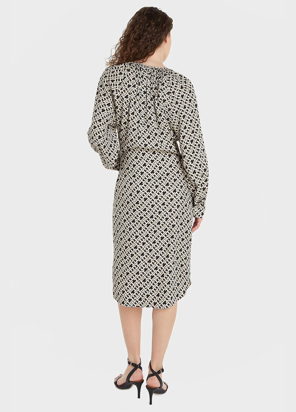 Чорно-білий кежуал сукня футляр Tommy Hilfiger з логотипом