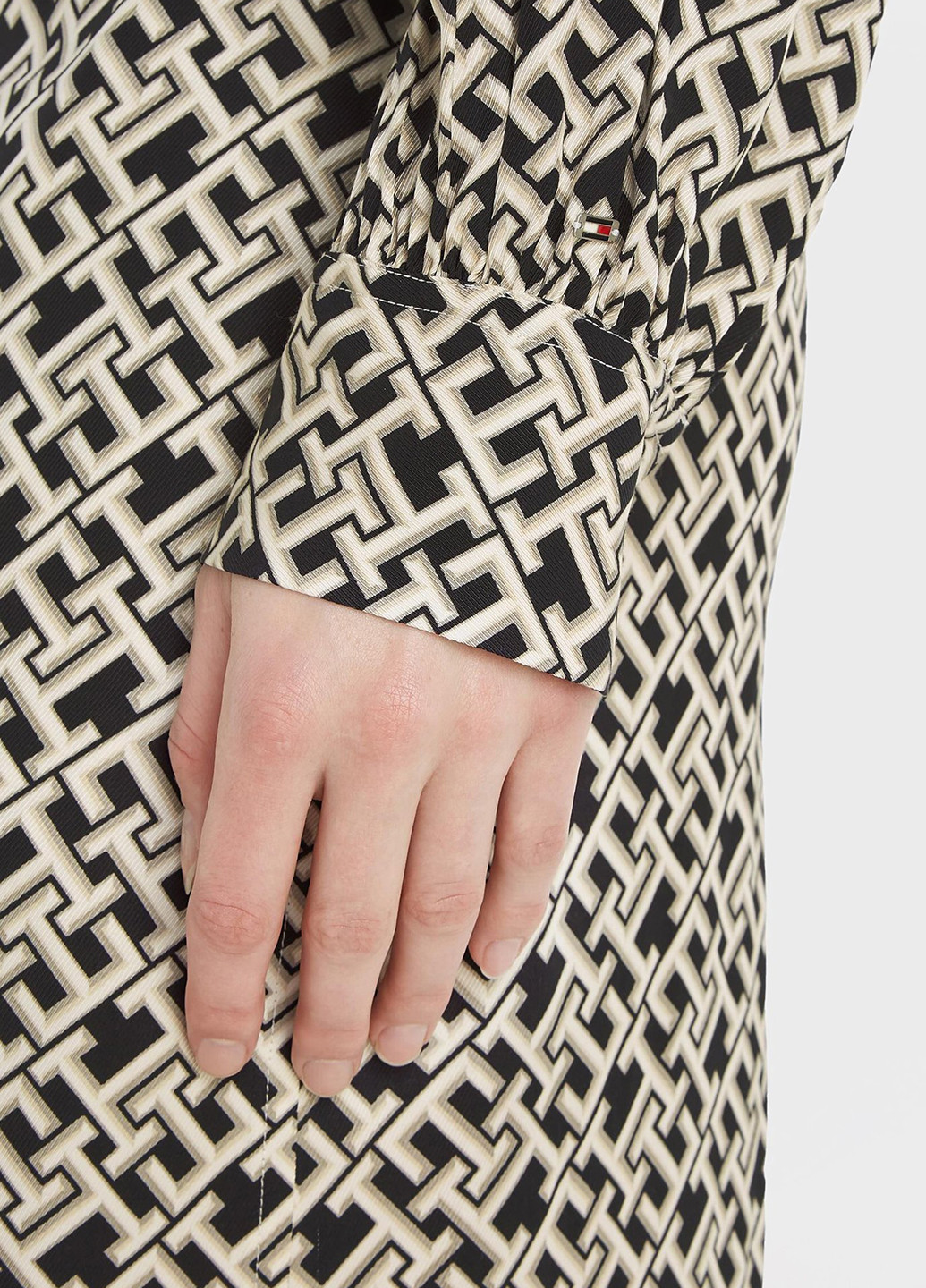 Чорно-білий кежуал сукня футляр Tommy Hilfiger з логотипом