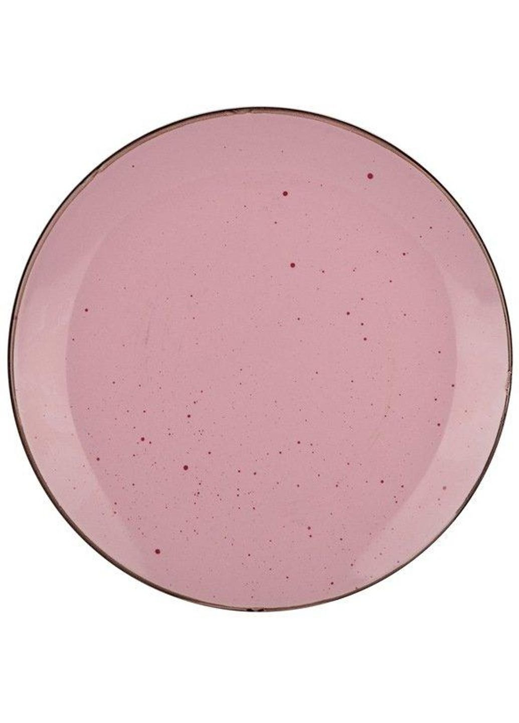 Тарілка підставна Terra YF6007-1 26.7 см рожева Limited Edition (253613157)