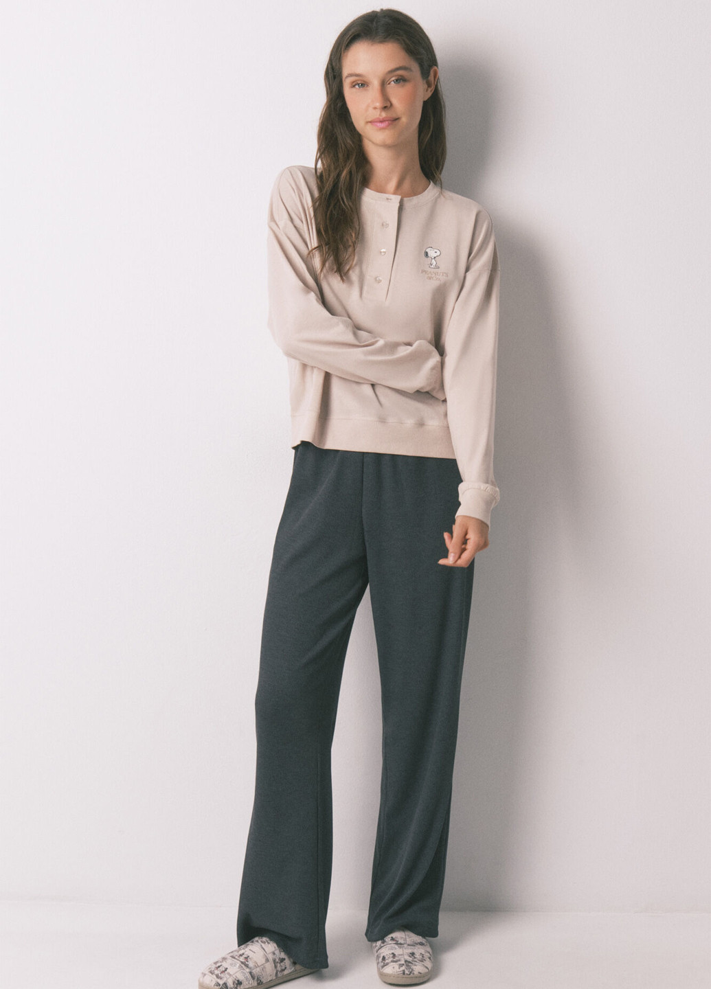 Комбінована всесезон піжами (лонгслів, штани) лонгслів + брюки Women'secret