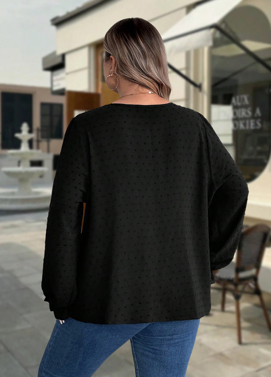 Чёрная блуза SHEIN