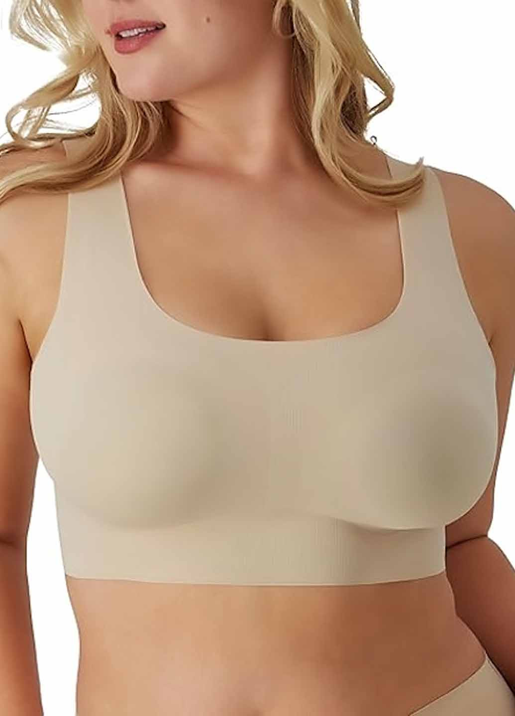 Бежевий топ бюстгальтер Bali без кісточок нейлон