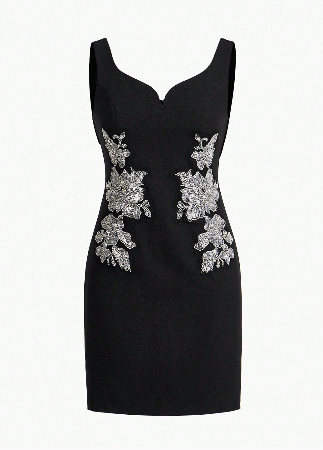 Черное вечернее платье SHEIN однотонное