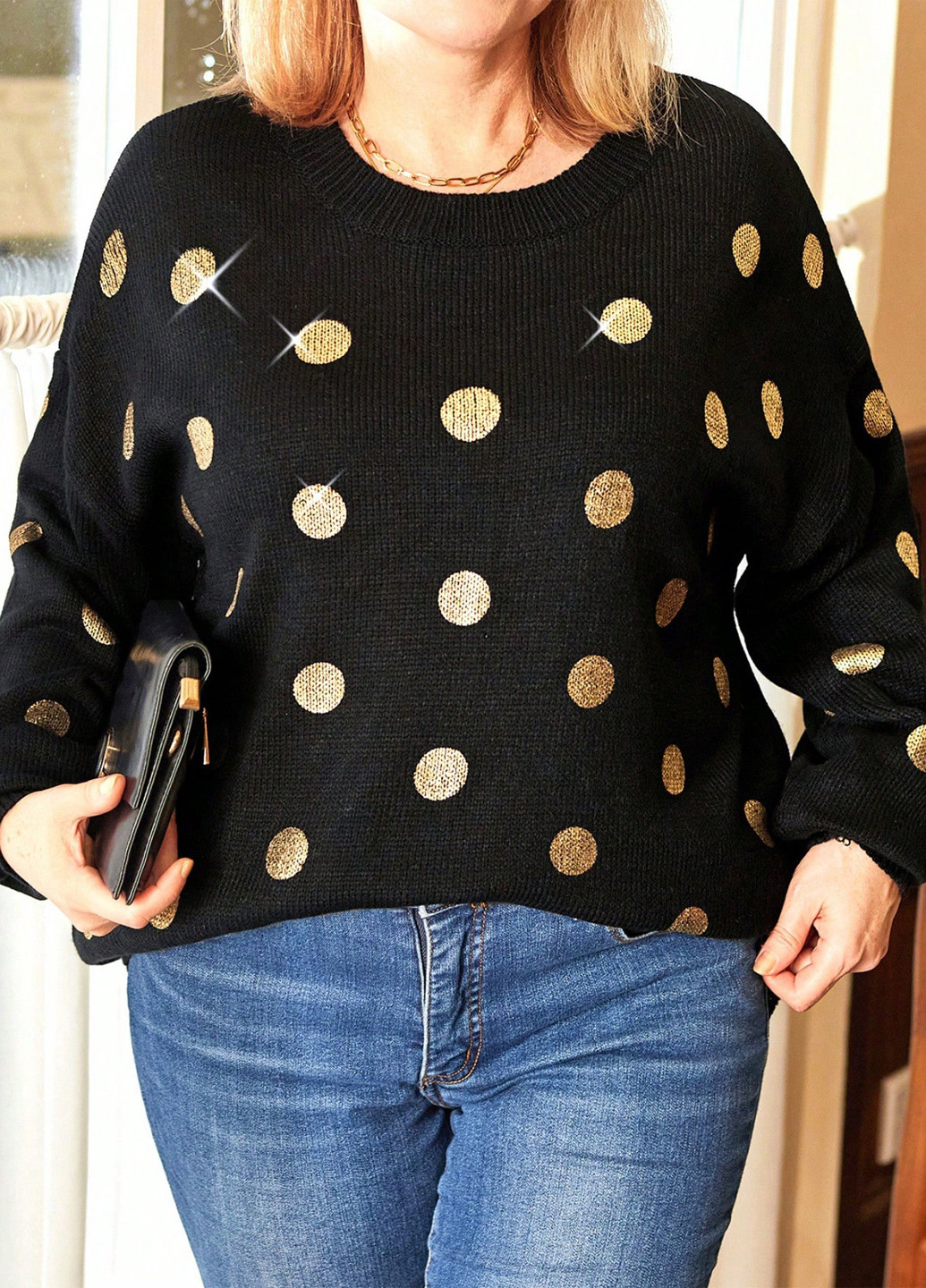 Черный демисезонный джемпер джемпер SHEIN