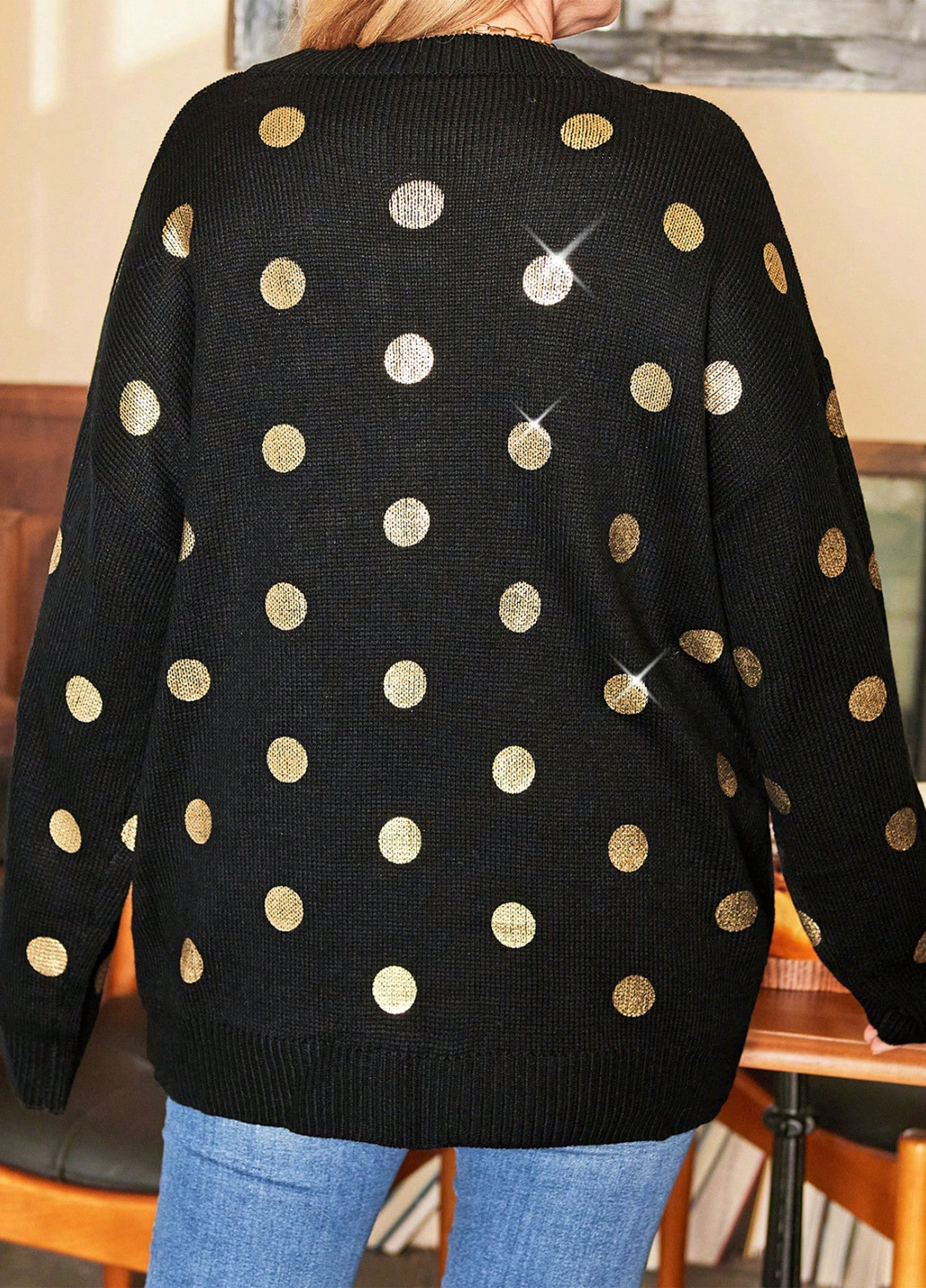 Черный демисезонный джемпер джемпер SHEIN