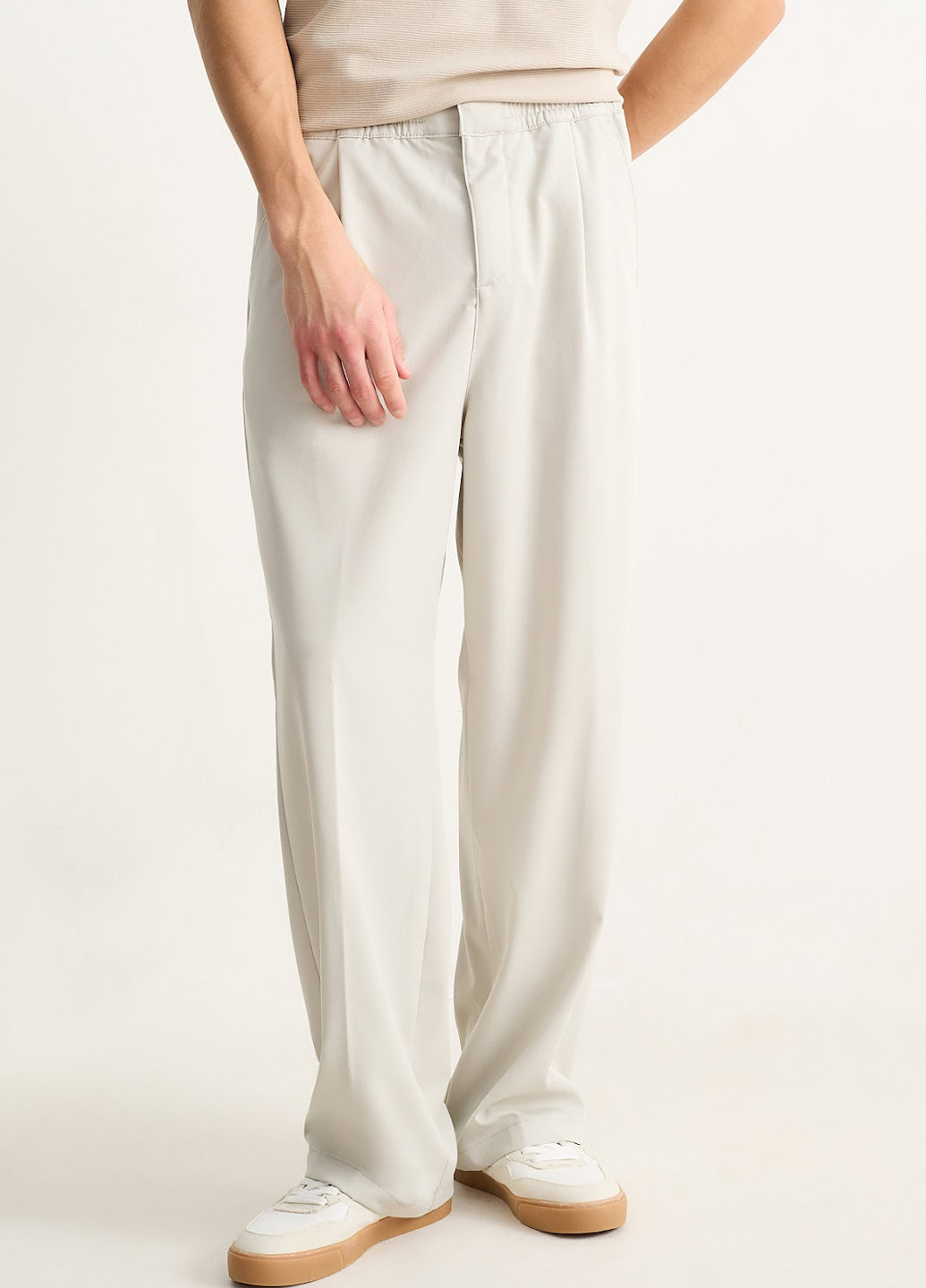 Айвори кэжуал демисезонные брюки C&A