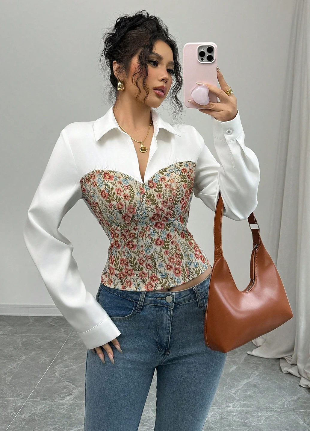 Белая блуза SHEIN