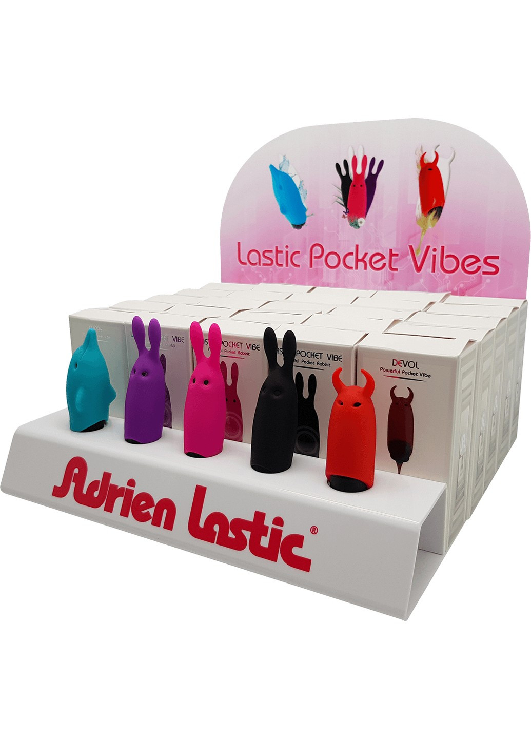 Набор вибраторов Promo Pack Pocket Vibe (25 шт + тестеры) Adrien Lastic (252639483)