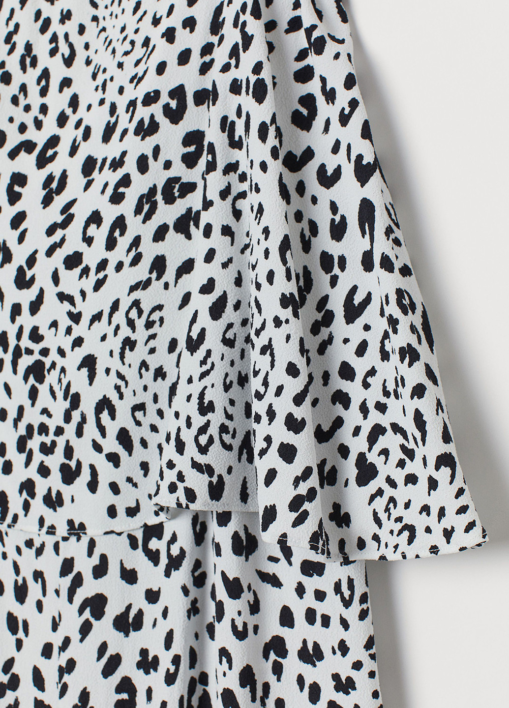 Комбинезон H&M комбинезон-брюки леопардовый белый кэжуал вискоза