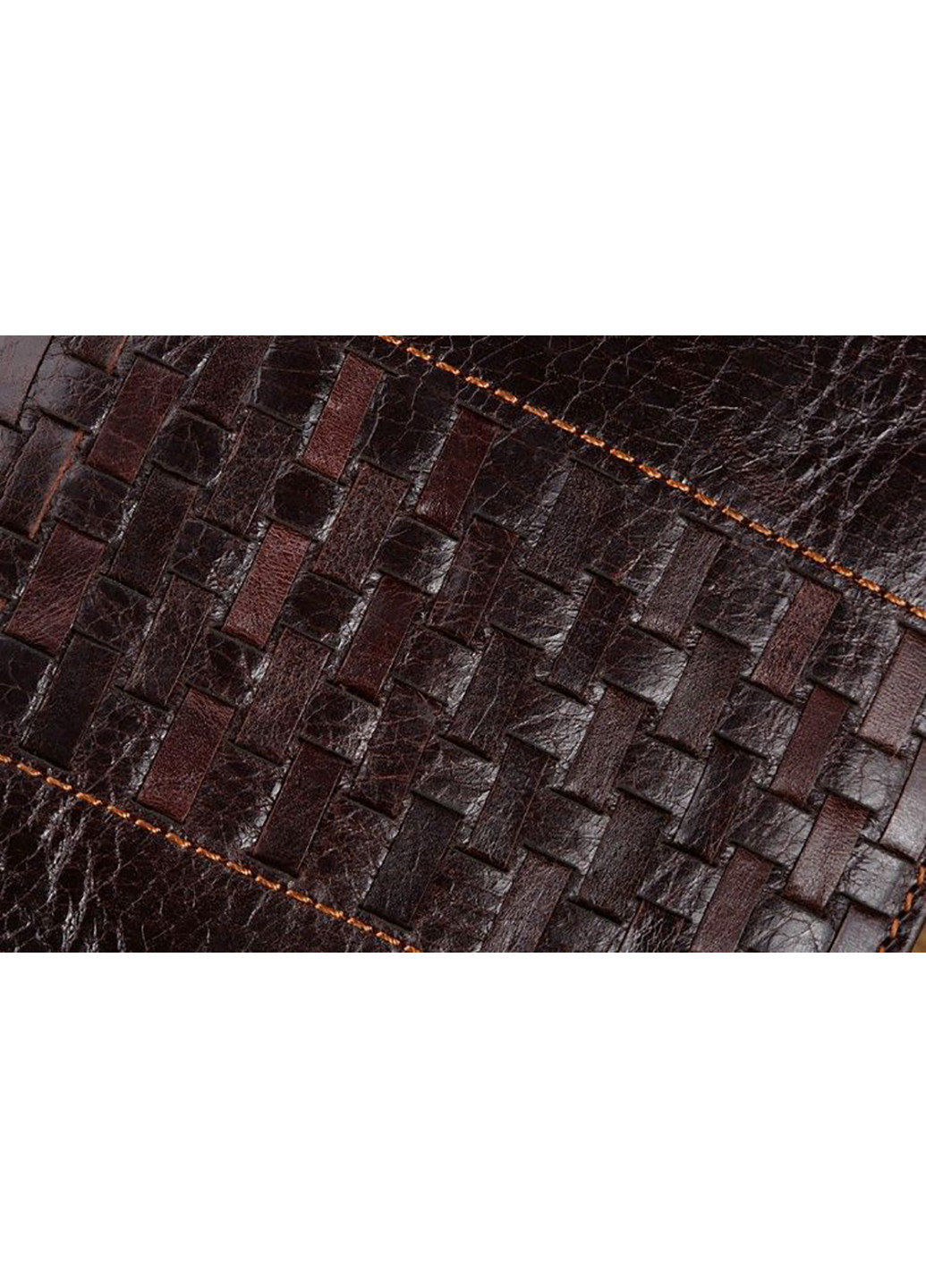 Чоловіча шкіряна барсетка 21,5х12х2,5 см Vintage однотонний коричневий кежуал