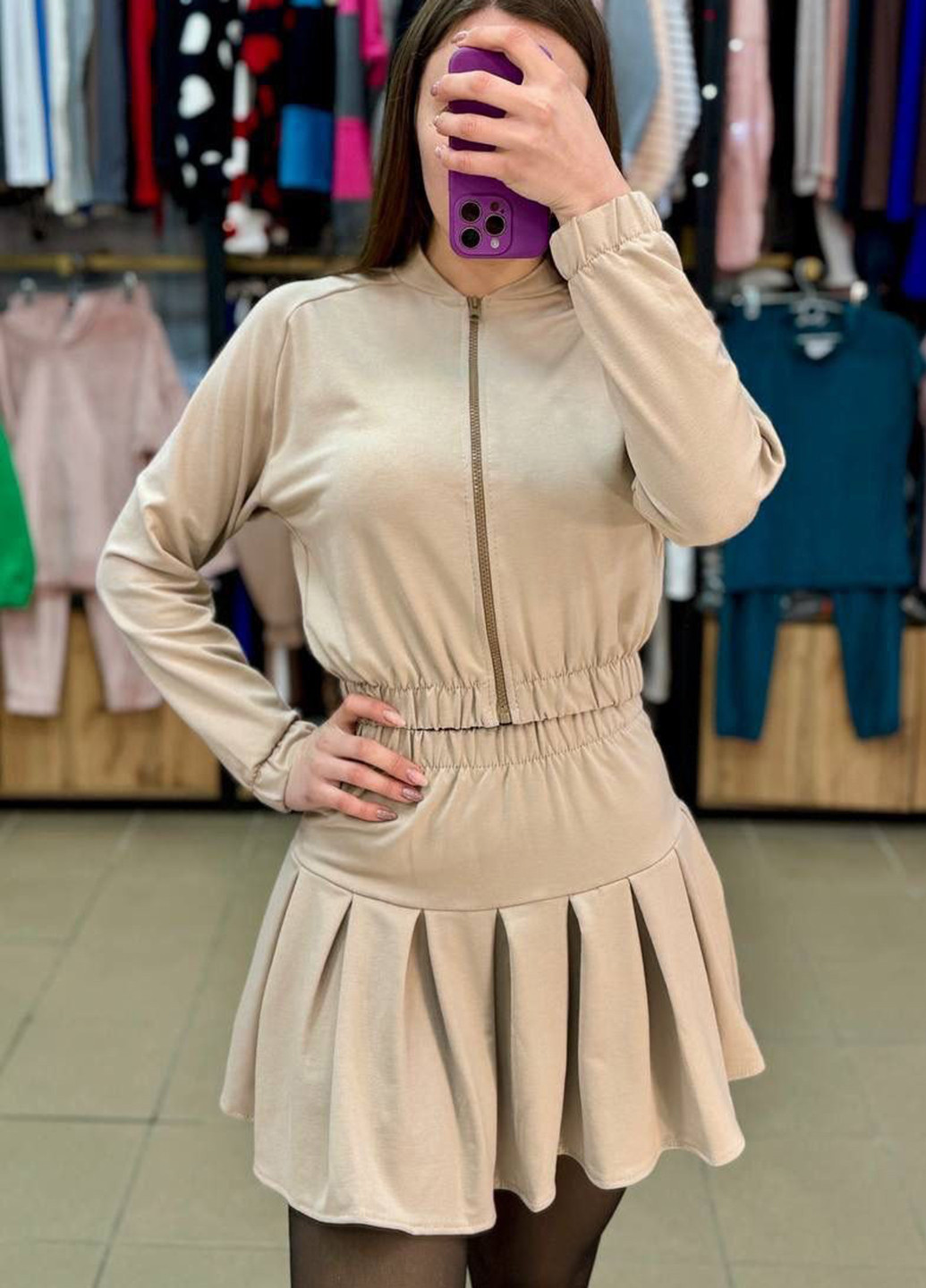 Костюм (бомбер, юбка) No Brand (358867280)