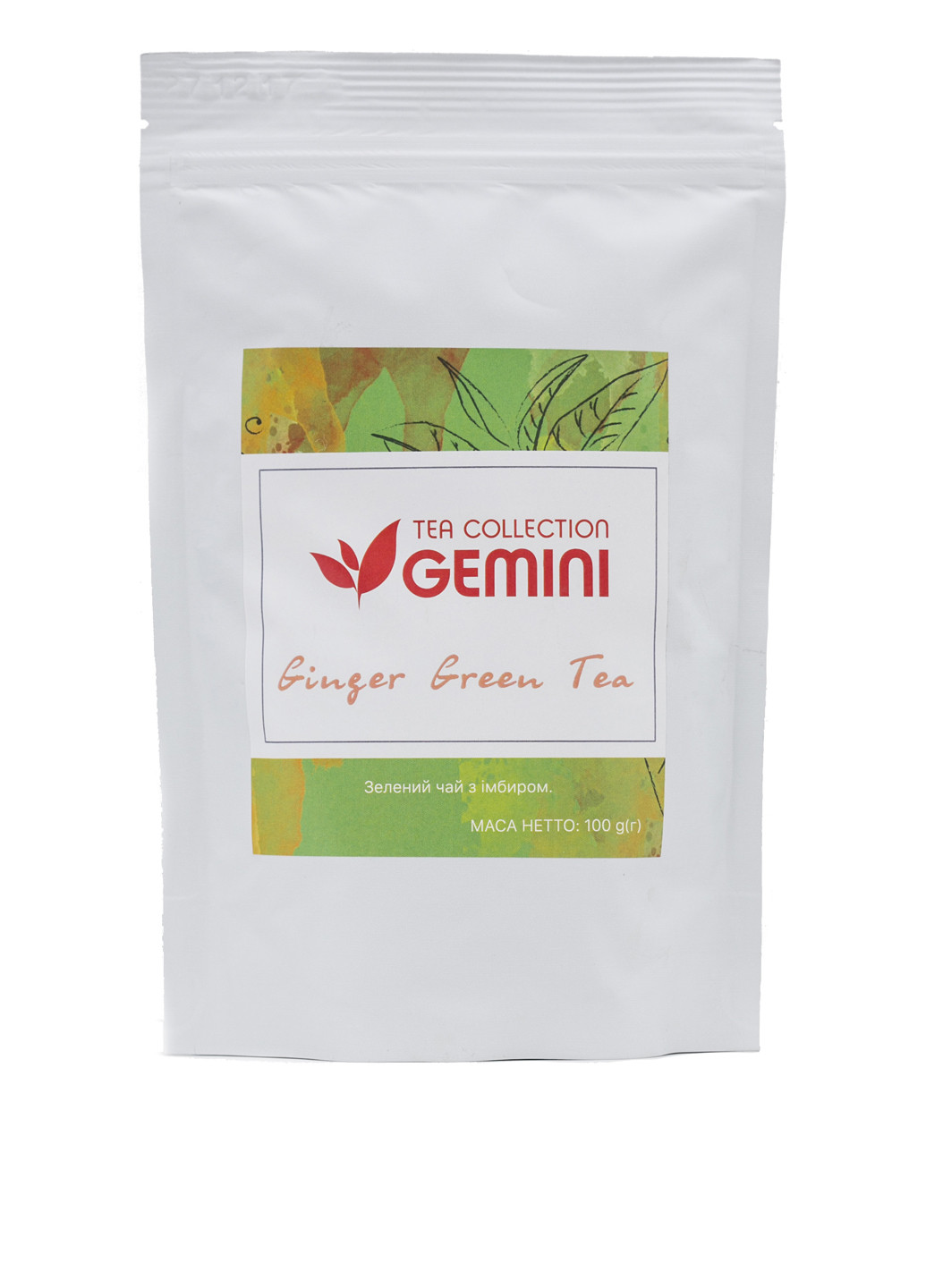 Чай зеленый с имбирем рассыпной, 100 г Gemini (95395490)