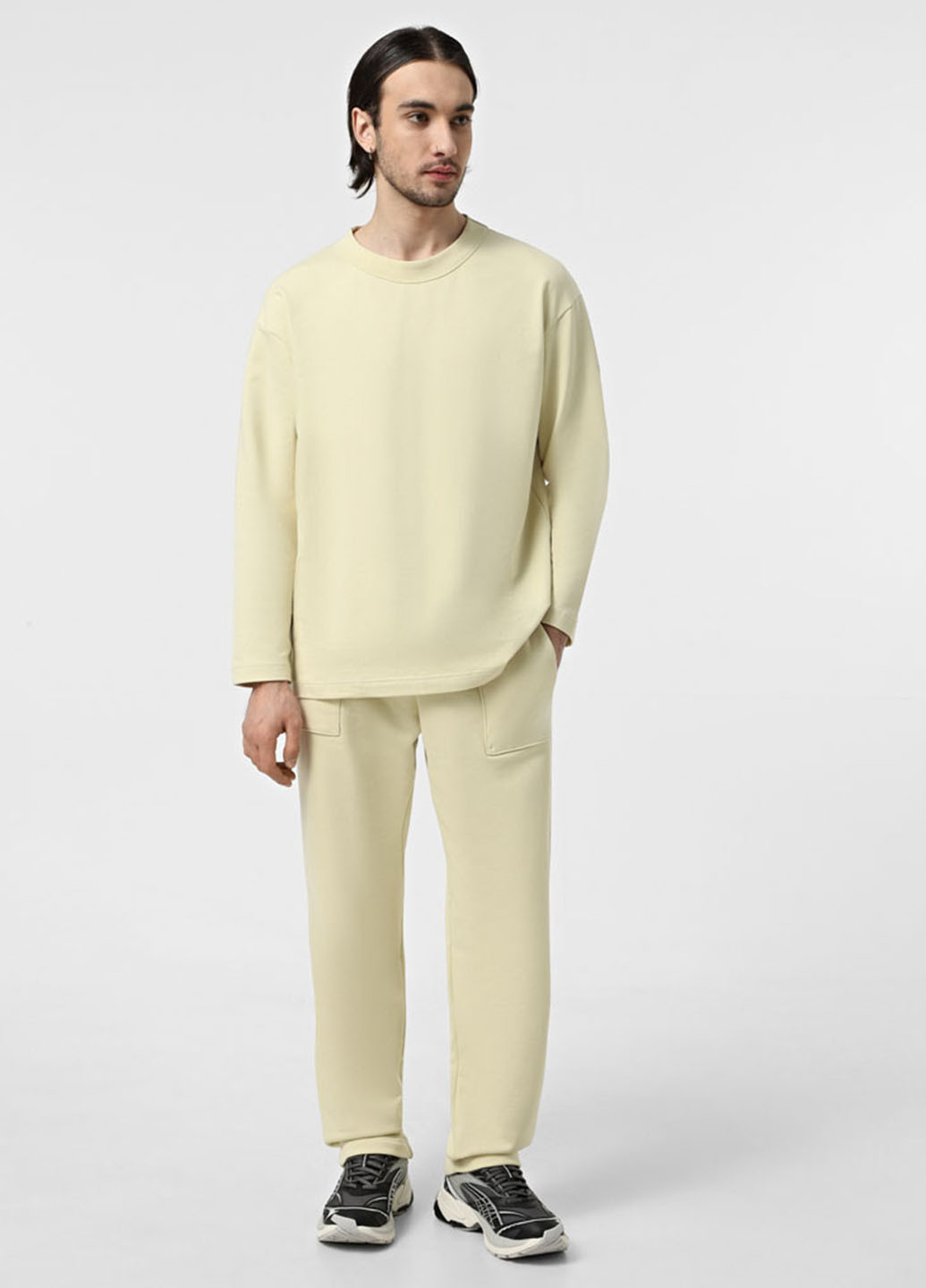Желтые кэжуал, спортивные демисезонные прямые брюки Promin