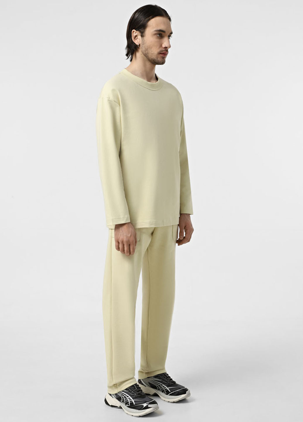 Желтые кэжуал, спортивные демисезонные прямые брюки Promin