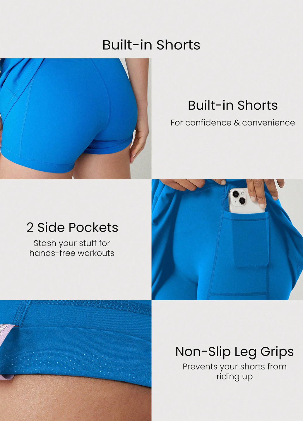 Блакитна спортивна сукня сукня-майка SHEIN з логотипом