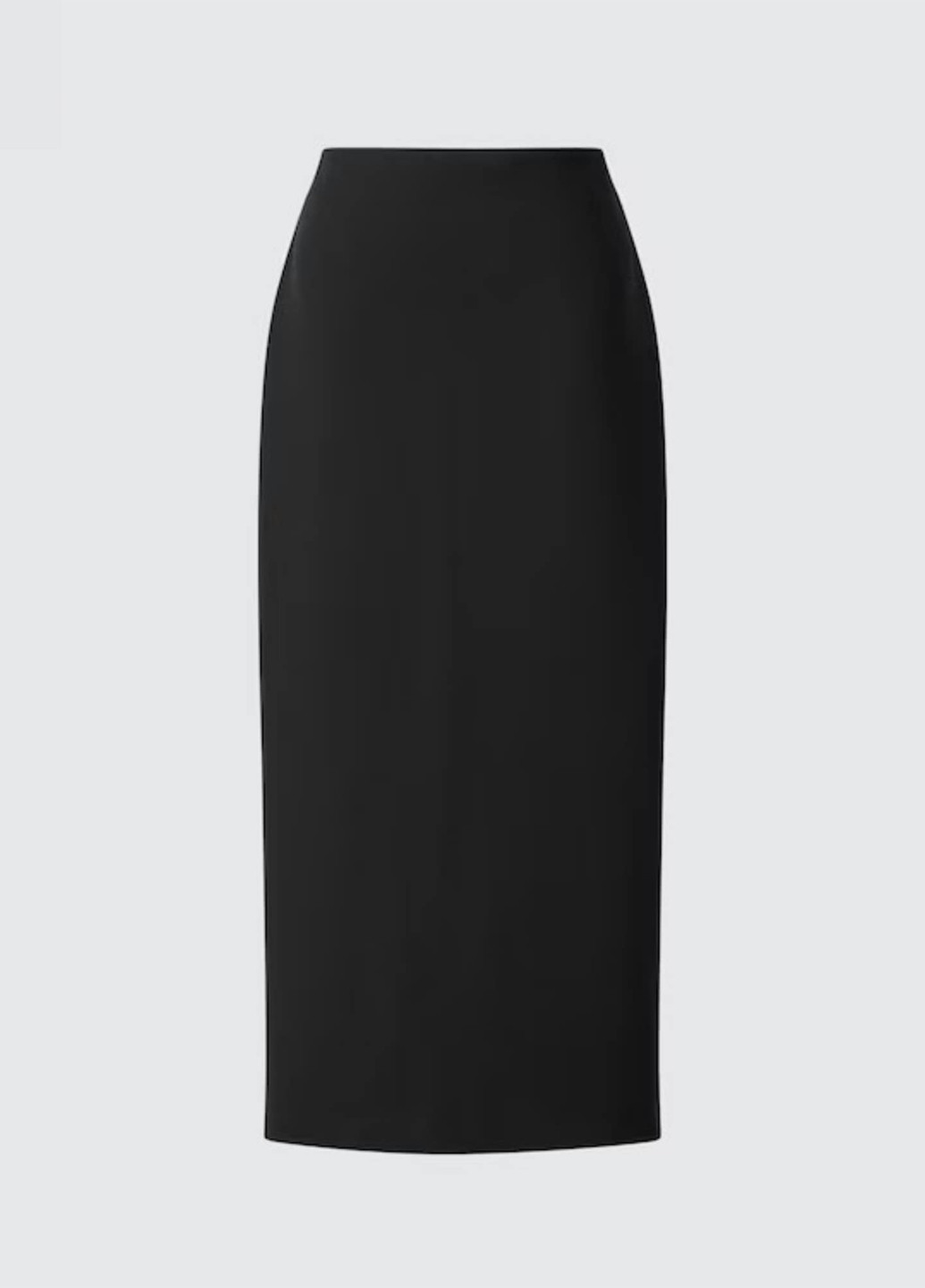 Черная кэжуал, офисная однотонная юбка Uniqlo карандаш