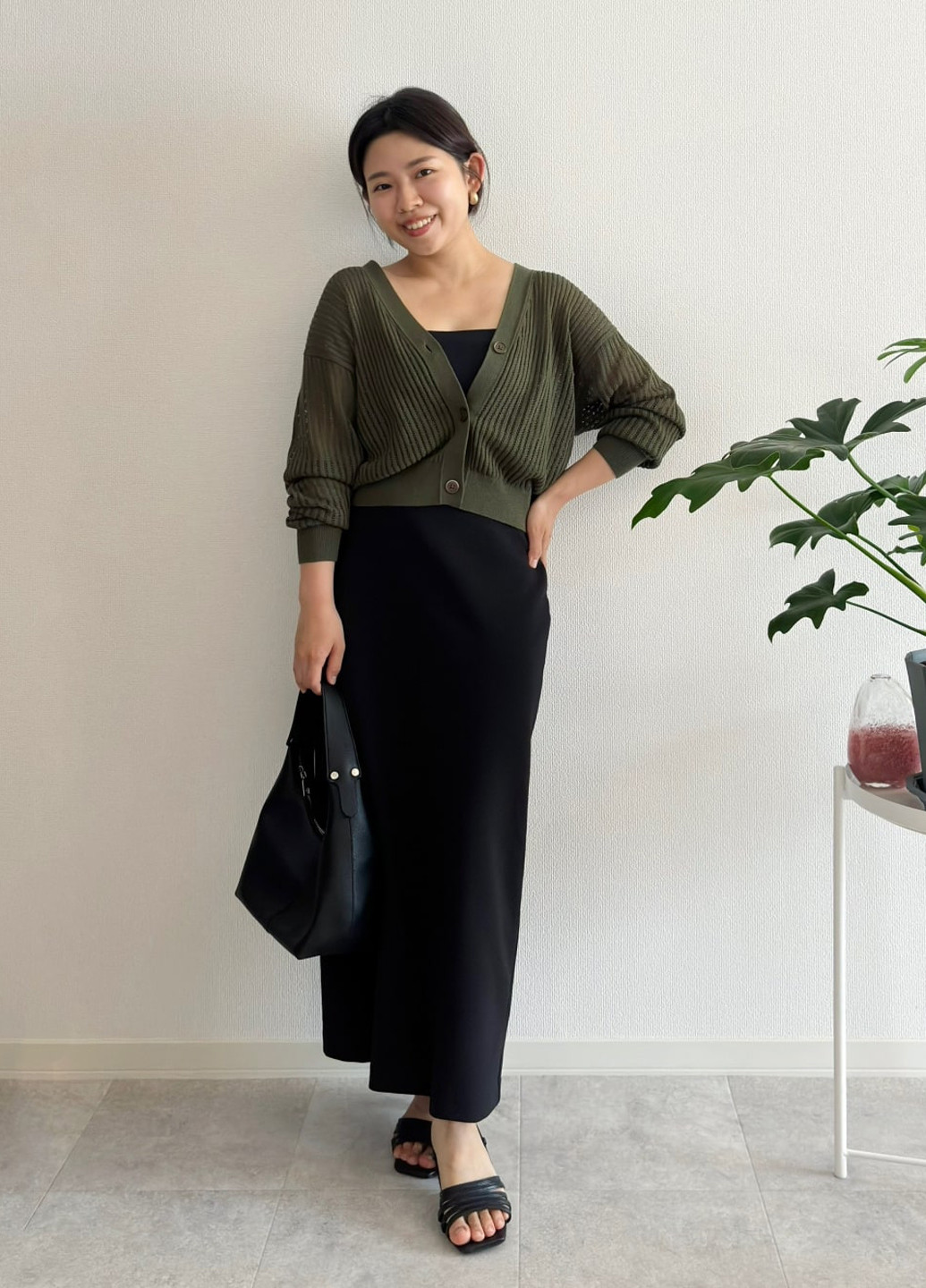 Черная кэжуал, офисная однотонная юбка Uniqlo карандаш