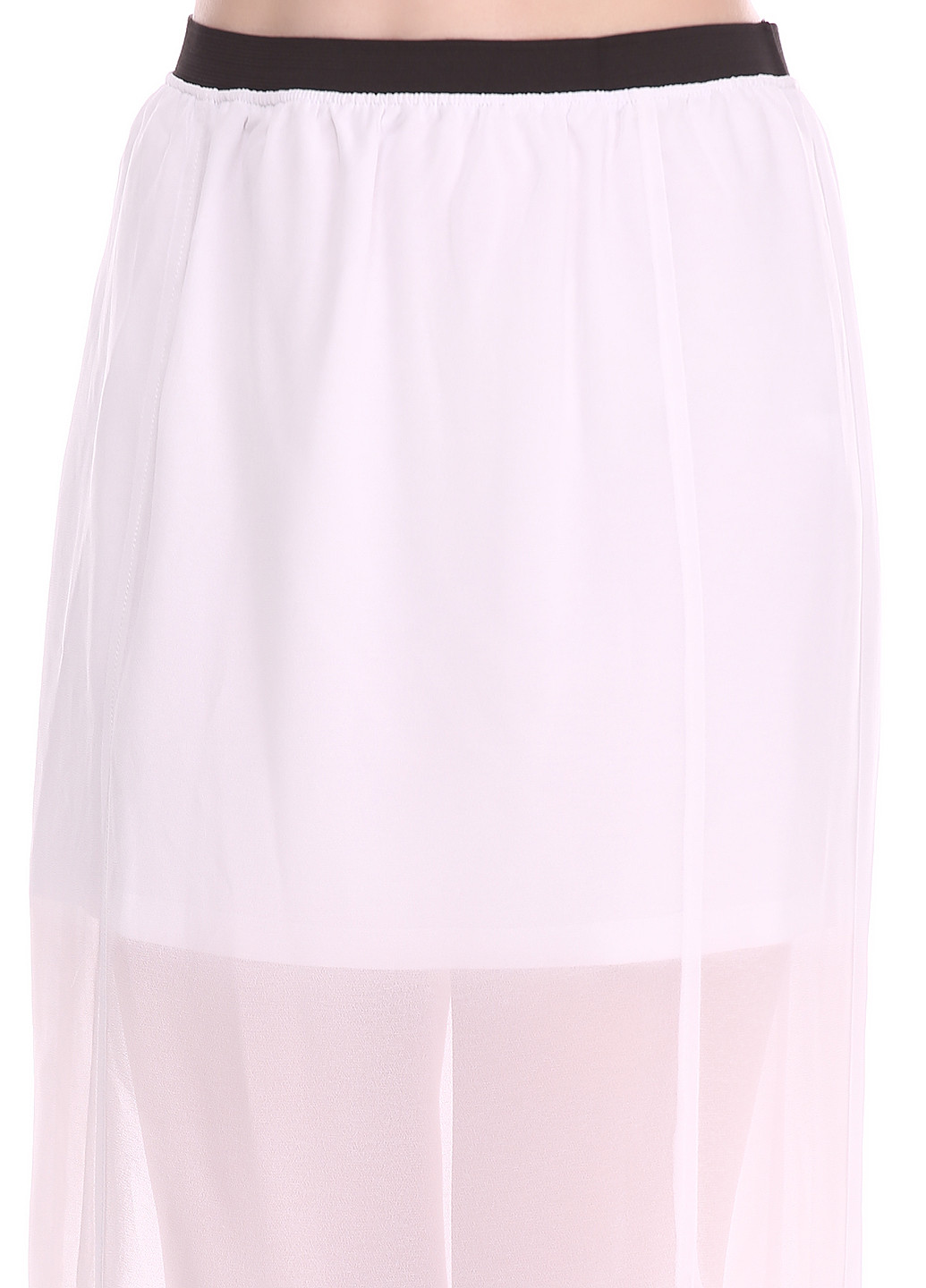 Белая кэжуал однотонная юбка Silvian Heach макси