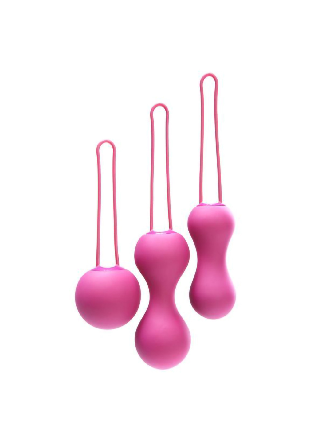 Набор вагинальных шариков - Ami Fuchsia, диаметр 3,8-3,3-2,7см, вес 54-71-100гр Je Joue (254152125)