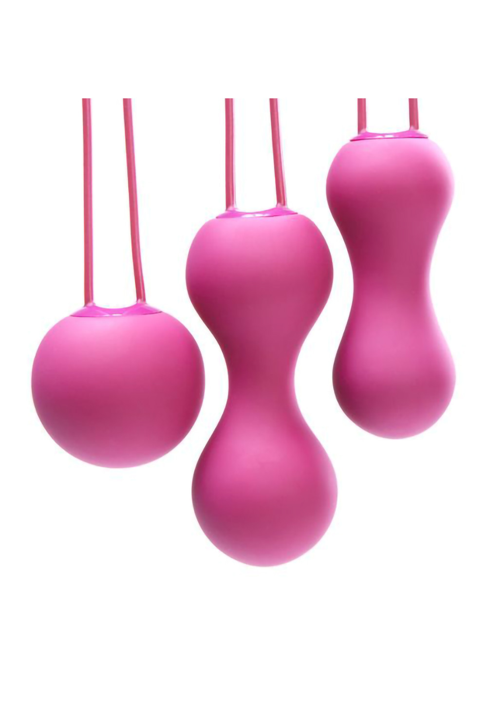 Набор вагинальных шариков - Ami Fuchsia, диаметр 3,8-3,3-2,7см, вес 54-71-100гр Je Joue (254152125)