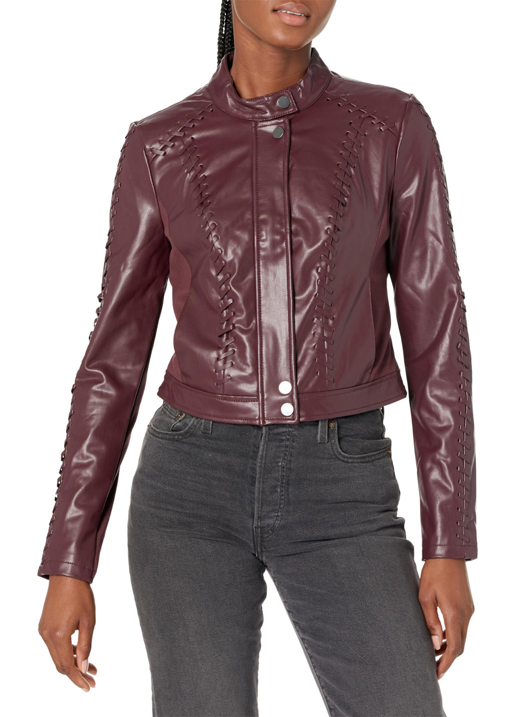 Бордовая демисезонная куртка Guess