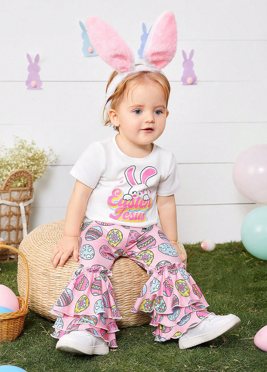 Комбинированный летний комплект (футболка, брюки) SHEIN