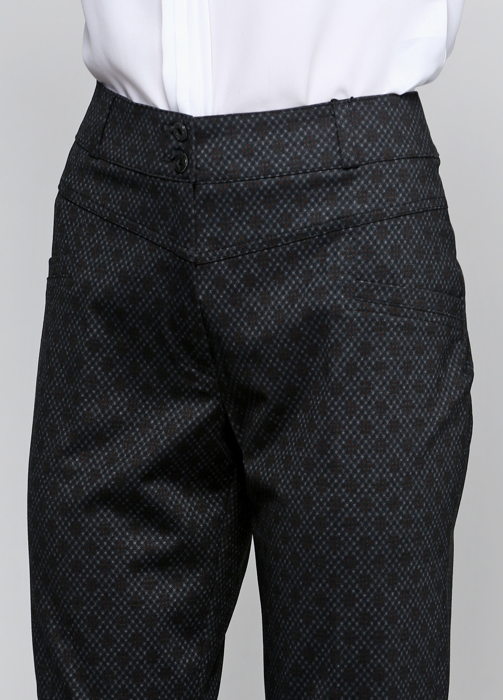 Грифельно-серые классические демисезонные прямые брюки Ut
