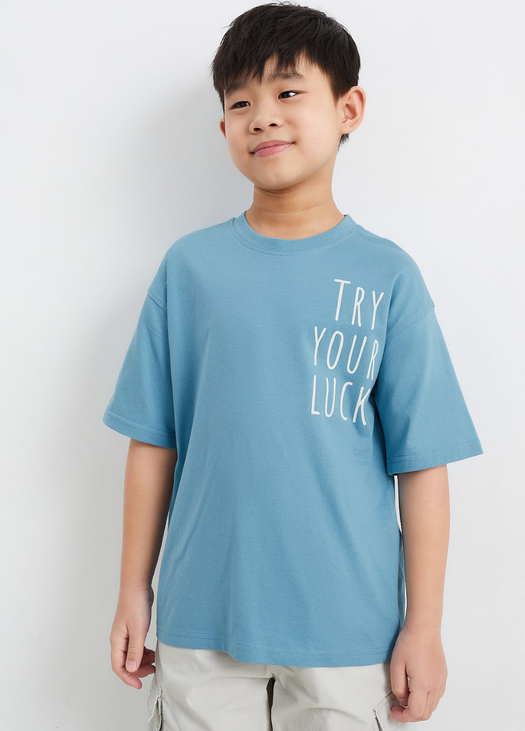 Сіро-голубий літня футболка C&A